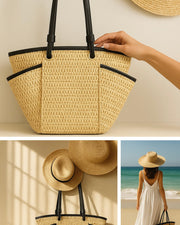 The Riviera Premium Straw Tote
