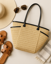 The Riviera Premium Straw Tote