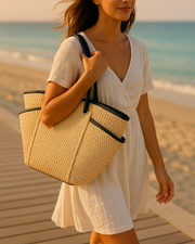 The Riviera Premium Straw Tote