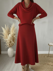 FLASH SALE – LIMITED STOCK - Elegant Knit Cowl Neck Sweater